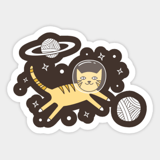 Cat Needs More Space Sticker